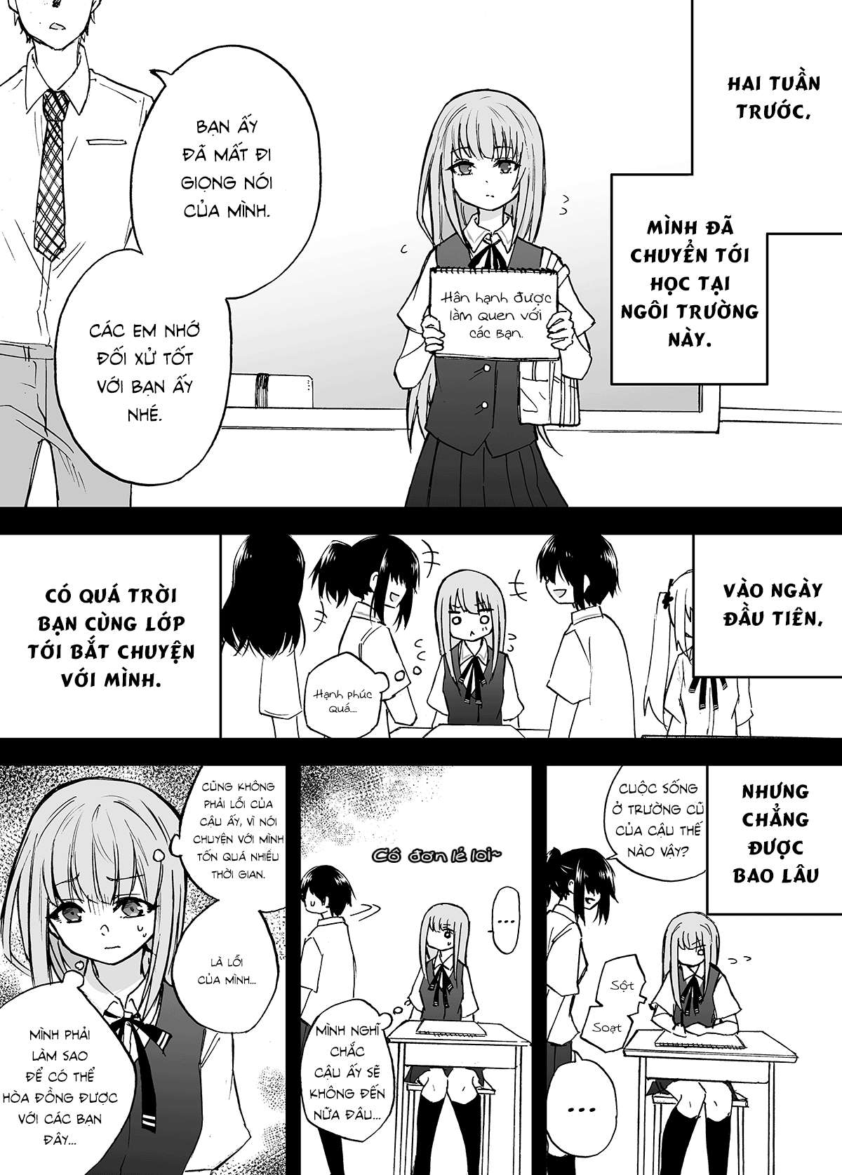 Koe Ga Dasenai Shoujo No Hanashi - Trang 1