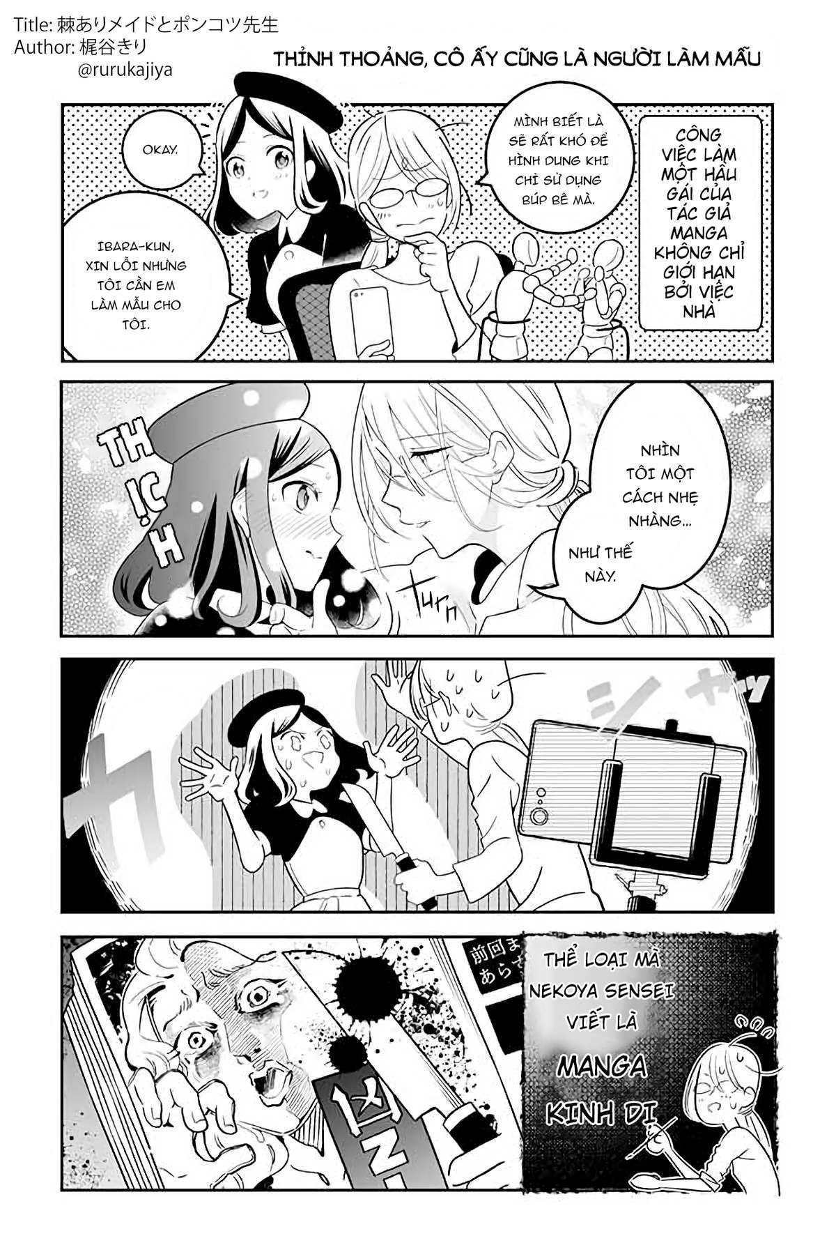 The Prickly Maid And Clumsy Mangaka - Trang 2