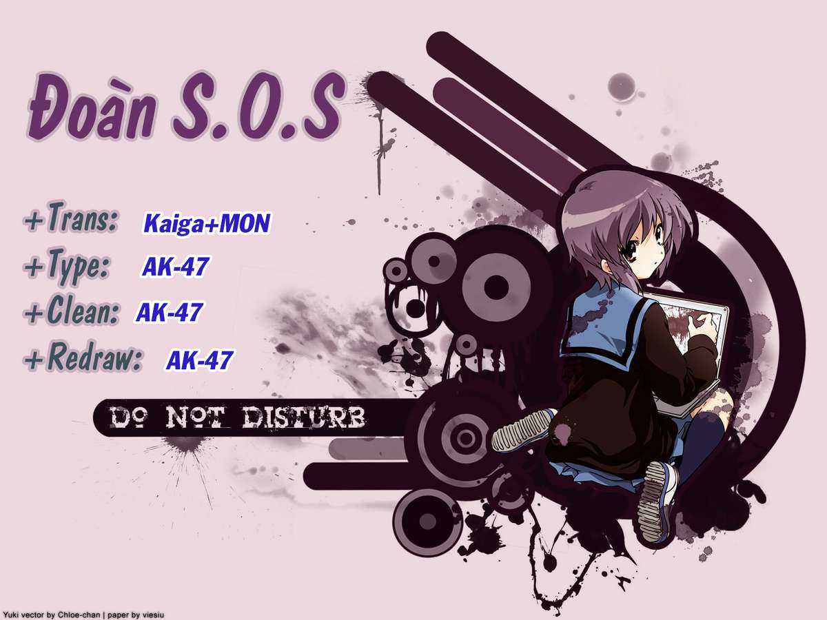 Suzumiya Haruhi No Yuuutsu - Trang 1