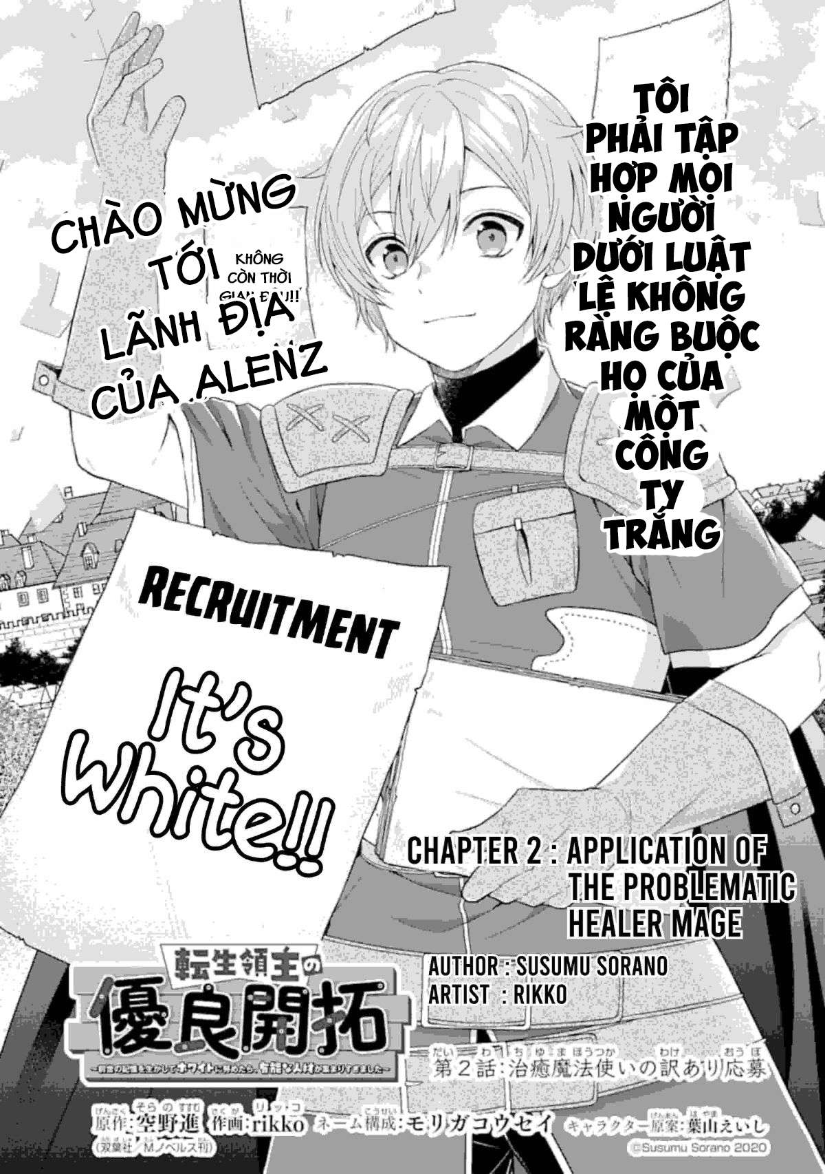 Tensei Ryoushu No Yuuryou Kaitaku: Zensei No Kioku O Ikashite White Ni Tsutometara, Yuunou Na Jinzai Ga Atsumari Sugimashita - Trang 2